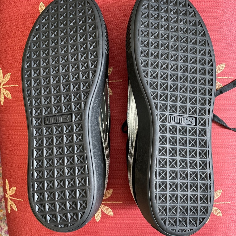 Puma Black Suede Explosive Platform Sneakers Trai… - image 4